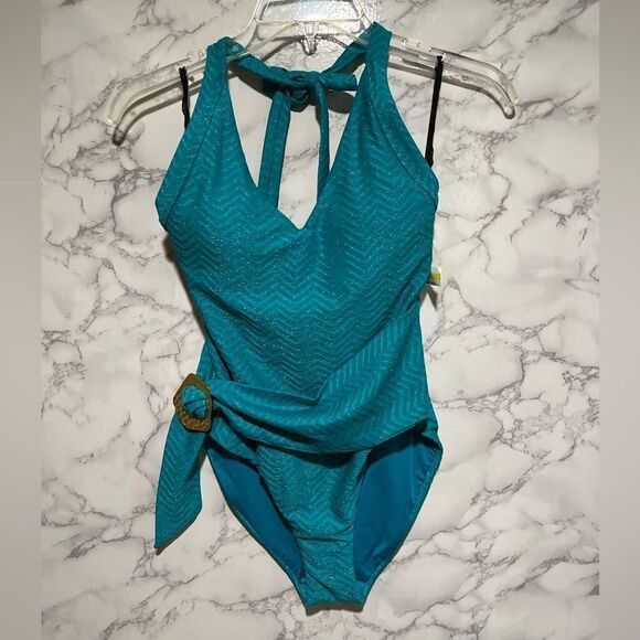 TRINA TURK EMPIRE HALTER ONE PIECE - Picture 4 of 14